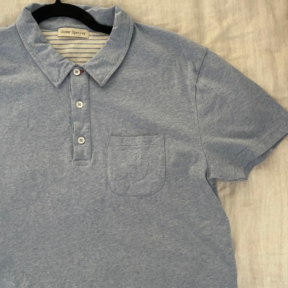 Blue polo by Oliver Spencer.
